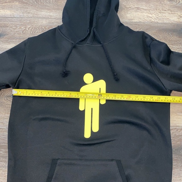 Billie Eilish Black Hoodie Pullover Jacket Juniors Size XL LIKE NEW - Picture 13 of 16
